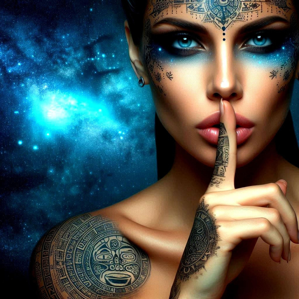 A woman with secrets of ancient knowledge of skin health.