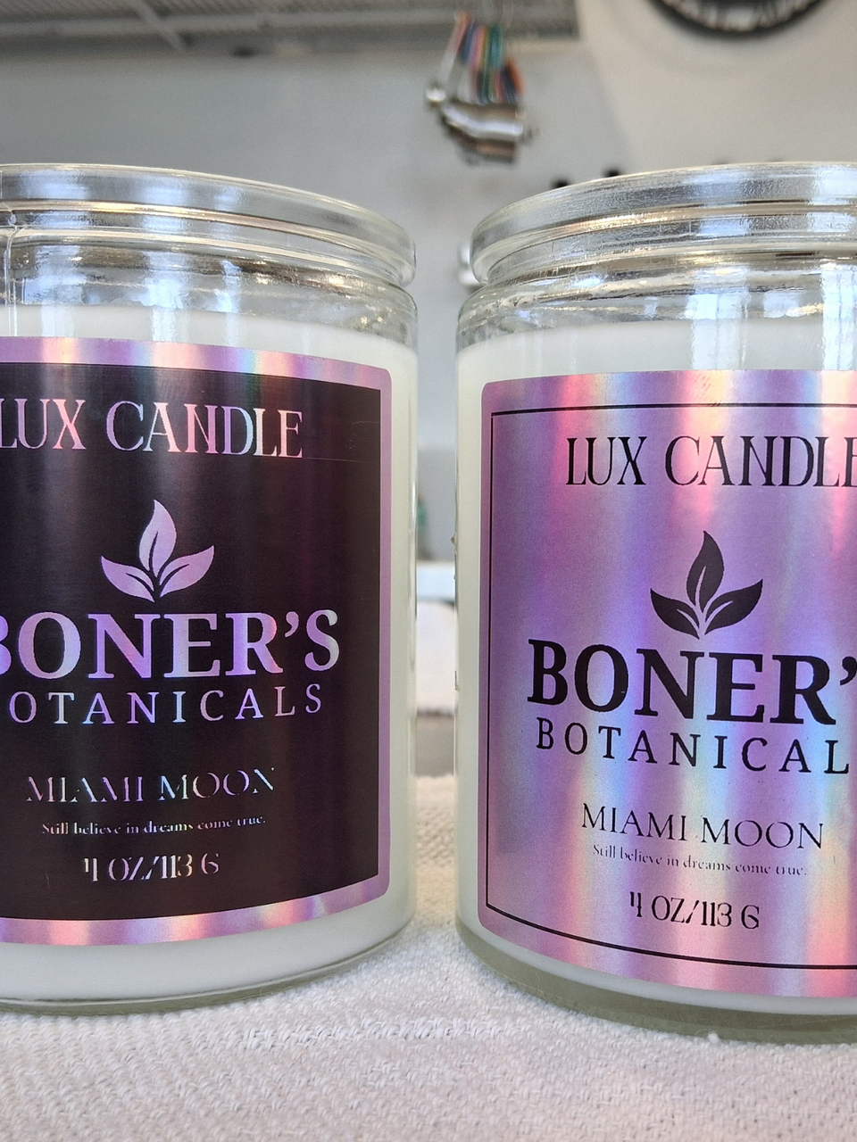 Miami Moon Luxury candle made by Boner's Botanicals